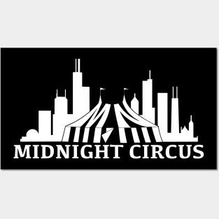 MC Chicago Skyline (white) by Kellin Posters and Art